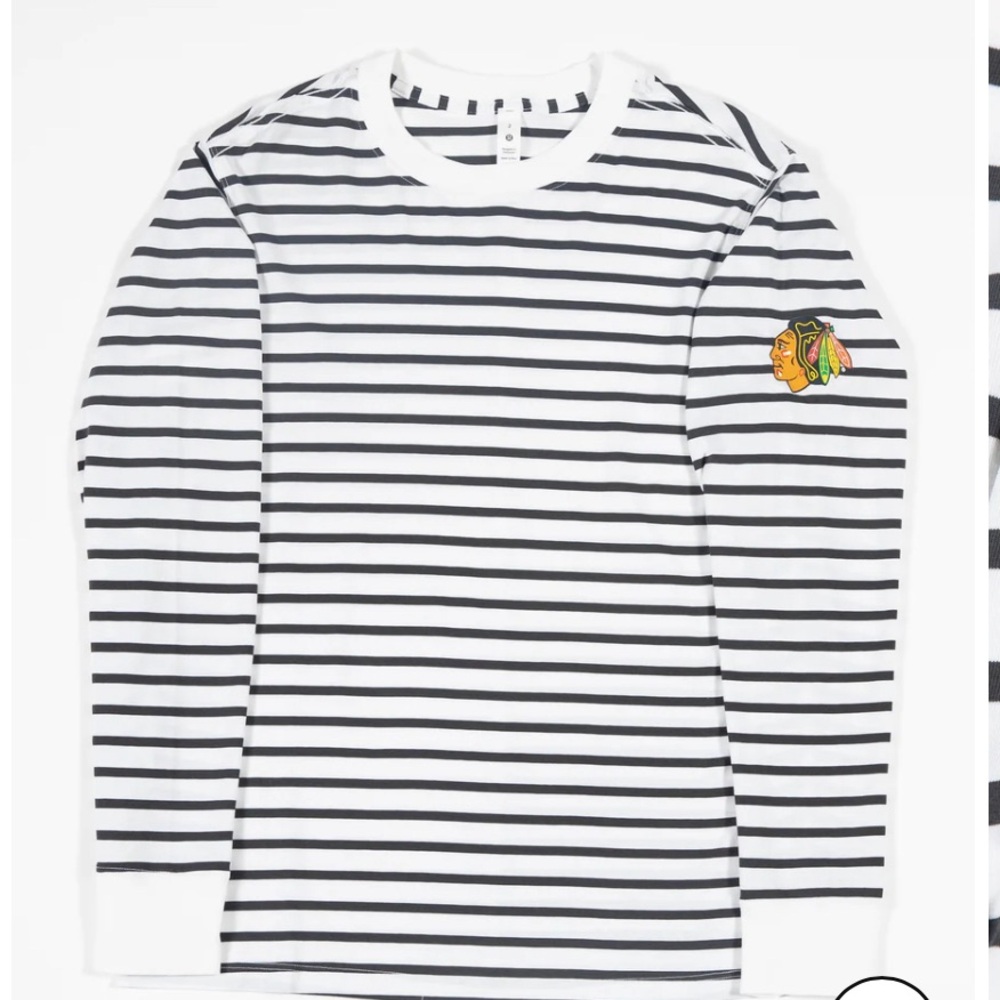LULULEMON LADIES CHICAGO BLACKHAWKS ALL YOURS COTTON LONG-SLEEVE SHIRT